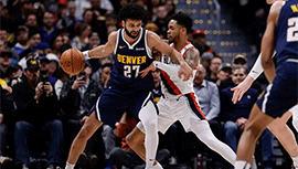 NBA简报；掘金力克开拓者穆雷生涯新高55分 约基奇26+15+10