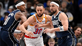 NBA简报:独行侠111-107战胜勇士 欧文制胜防守 库里23投25分 巴特勒21+9