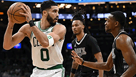 NBA简报:马刺103-119不敌绿军 文班17+13 塔图姆32+14+7 波津29+6