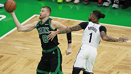NBA简报:凯尔特人104-96力克篮网 双探花缺阵 波津25+13 谢尔曼新高20分