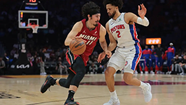 NBA简报:活塞116-113险热火 康宁汉姆25+12+11三分绝杀 阿德巴约30+9+8