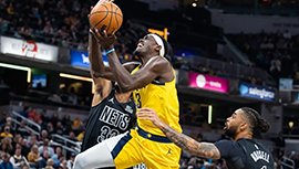 NBA简报:步行者105-99险胜篮网 两人被驱逐！特纳23+10+5帽 马瑟林28+16