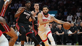 NBA简报:火箭102-98胜热火 范乔丹狂进9记三分 阿门18+9+7断